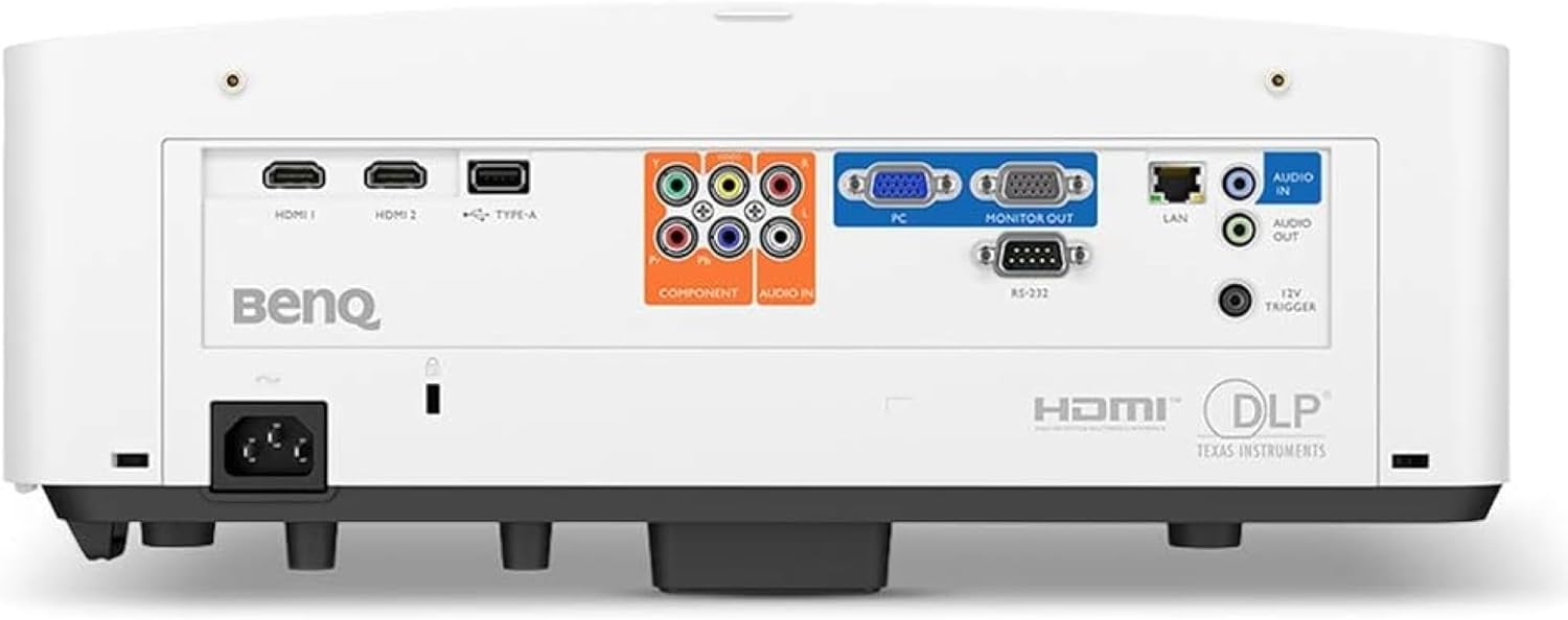 BenQ LU710 WUXGA DLP Lamp-Free Laser Projector, 4000 ANSI Lumens, Color Accurate, Maintenance-Free 24/7 Operation, 20,000+ Hour Laser Life, Network Control, HDMI