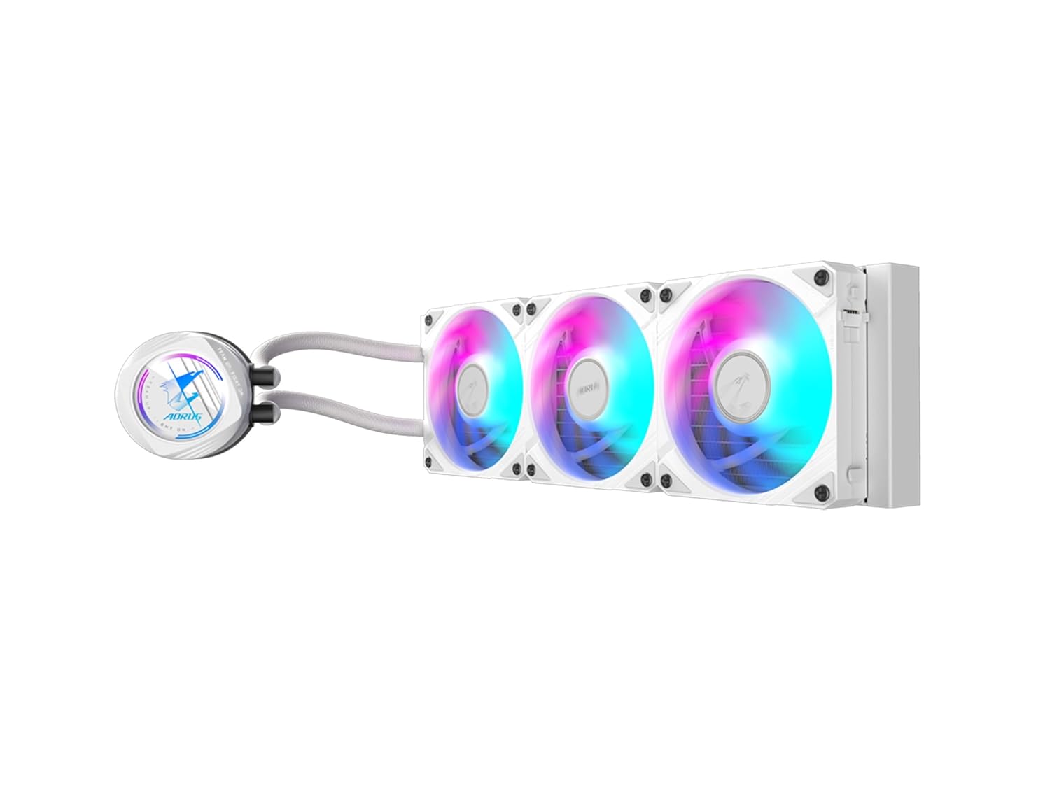 AORUS WATERFORCE II 360 ICE Liquid CPU Cooler, 360mm Radiator with 3x120mm Low Noise ARGB Fans, Compatible with Intel LGA1851, LGA1700, and AMD AM5 (GP-AORUS WATERFORCE II 360 ICE)