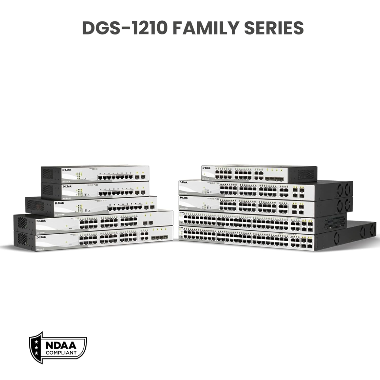 D-Link Systems 28-Port Gigabit Web Smart Switch including 4 Gigabit SFP Ports (DGS-1210-28)