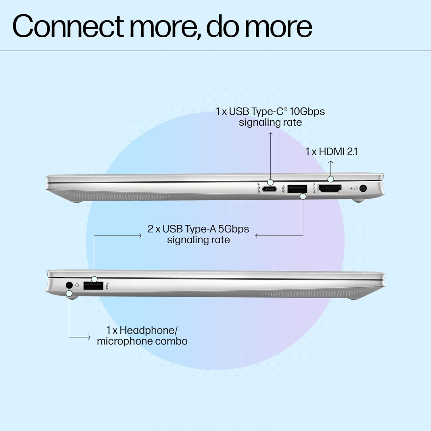 HP Pavilion, 12th Gen Intel Core i5-1235U, 8GB DDR4, 512GB SSD, Micro-Edge, BrightView, IPS, 14-inch(35.6cm) FHD Laptop, HD Camera, Backlit KB, B&O (Win 11, Office 21, Silver, 1.41kg) dv2053TU