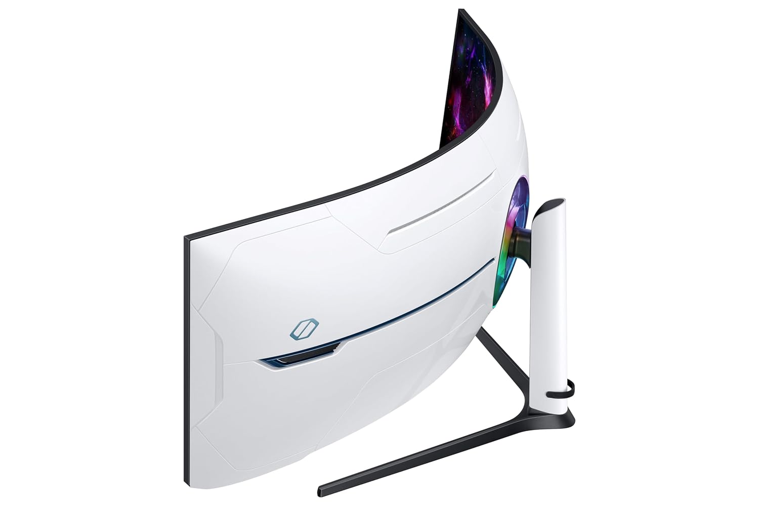 Samsung 49-inch (124.4cm) Odyssey OLED G9 Dual QHD, 5120 x 1440, 240Hz, 0.03ms Curved Gaming Monitor, USB Hub, HAS, Neo Quantum Processor, Smart TV, AMD FreeSync Premium Pro (LS49CG950SWXXL,Black)