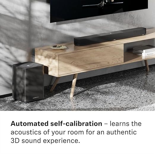 SENNHEISER AMBEO Sub for TV&Music- Immersive 3D Surround Sound-Thundering Deep Bass down to 27 Hz - 8" Subwoofer with a 350W Class D Amplifier - Compatible with AMBEO Soundbar family. 2 Years Warranty - Zapnet.in