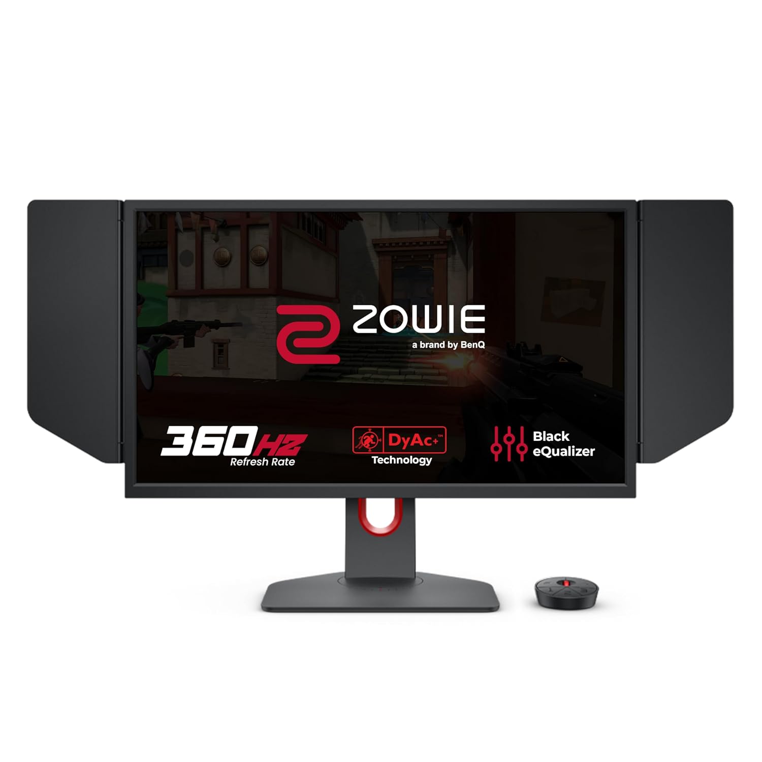 BenQ Zowie XL2566K 24.5"(62.3 cm) LCD 1920 x 1080 Pixels TN 360Hz Gaming Monitor |Motion Clarity with DyAc+TM |1080P |XL Setting to ShareTM |Color Modes |S Switch |Shield |Smaller Base |Black