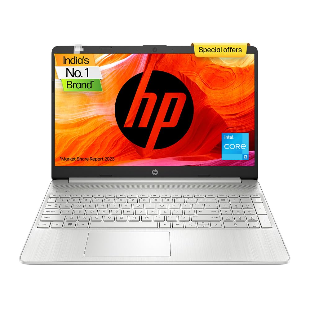 HP 15 Laptop, 11th Gen i3-1115G4 15.6 inch(39.6cm) FHD Laptop, 8GB DDR4, 512GB SSD, Intel UHD Graphics, Dual Speakers (Win 11, MSO 21, 1.69Kgs) 15s-fr2515TU