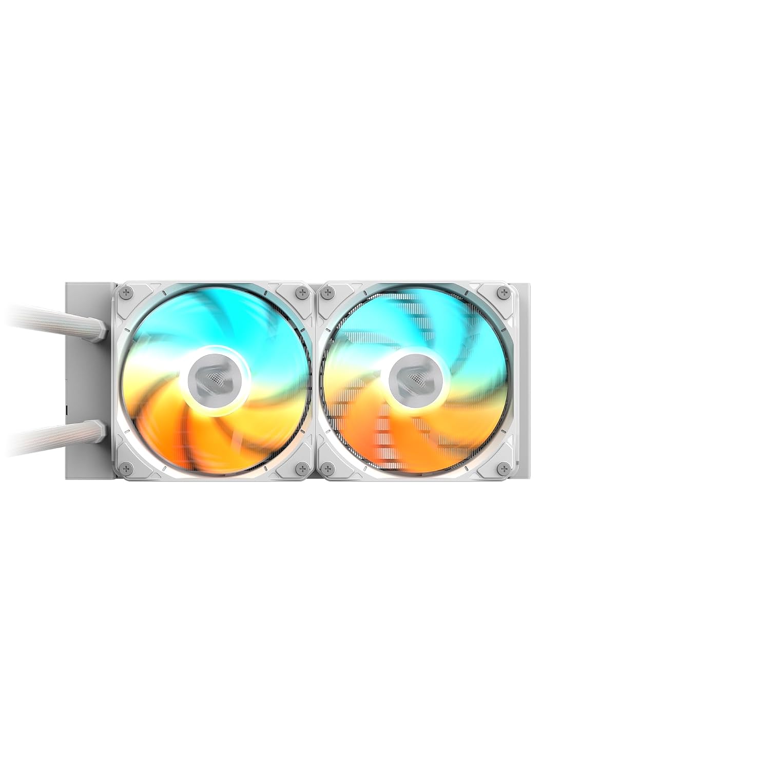 GIGABYTE GME 240I AIO Liquid CPU Cooler | 240mm Radiator | Dual ARGB PWM Fans | Silent Cooling | Anti-Leak Tech | Intel & AMD Compatible | Braided Tubes | Black Edition