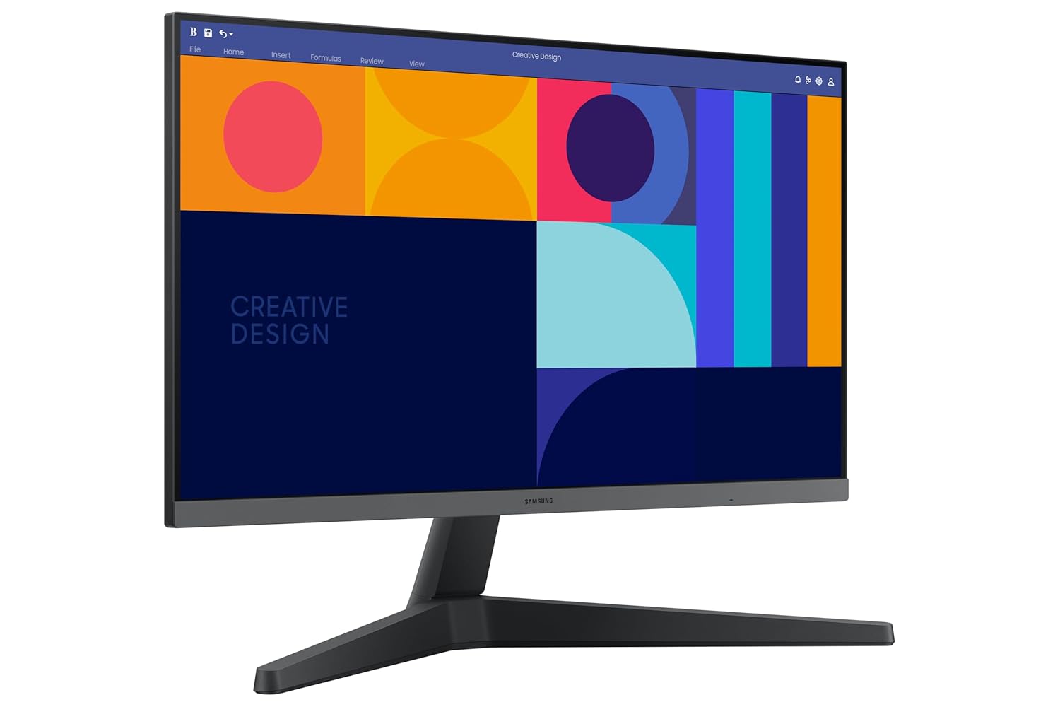 Samsung 24-inch (60.46cm) FHD, IPS, 100 Hz, 1920 x 1080 Flat Monitor, Bezel Less Design, AMD FreeSync, Flicker-Free, HDMI, Display Port (LS24C330GAWXXL, Black)
