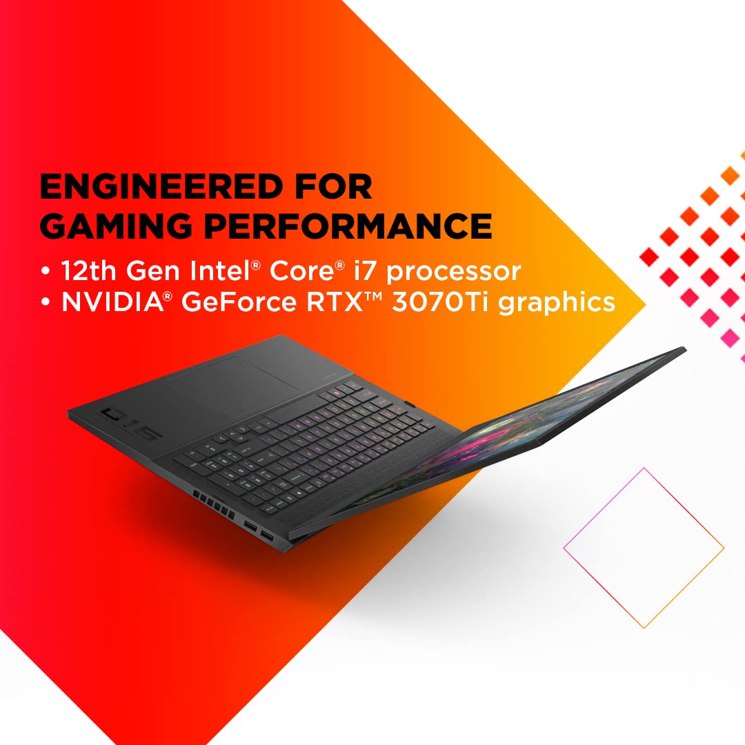 HP Omen 12Th Gen Intel I7 16.1-Inch(40.9 Cm) Qhd Gaming Laptop (16Gb Ddr5 Ram/1Tb Gen 4 Ssd/165 Hz/300 Nits/RTX 3070 Ti 8Gb Graphics/4 Zone Kb Backlight/Max 115W/Win 11/Xbox Pass(30 Days) 16-B1371Tx