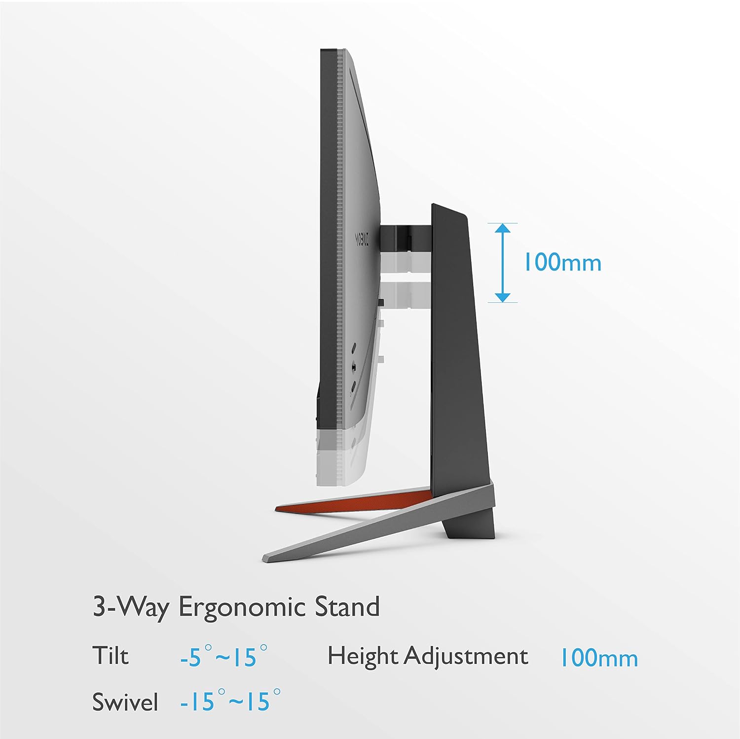 BenQ MOBIUZ EX2710Q 27" QHD IPS Gaming Monitor| 165Hz| 1ms MPRT| 95% DCI-P3| FreeSync Premium| Height Adjust| VESA DisplayHDR400| Bezel-Less| treVolo Speakers| HDMI| DP| USB 3.0 Hub(Metallic Grey)