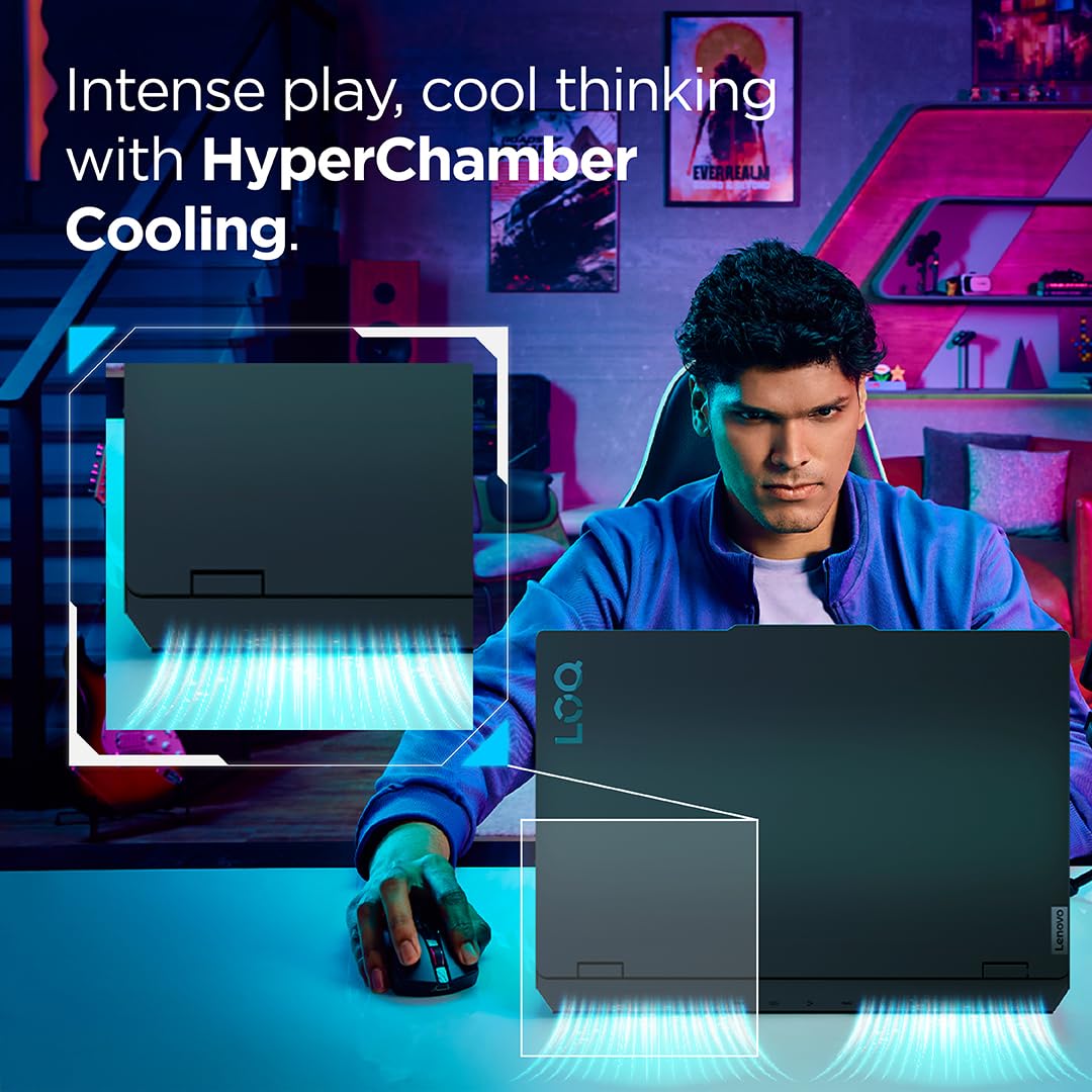 Lenovo LOQ 2024 Intel Core i5-12450HX 15.6" (39.6cm) 144Hz 300Nits FHD IPS Gaming Laptop (12GB/512GB SSD/Win 11/Intel Arc A530M 4GB/100% sRGB/1Yr ADP Free/Grey/2.4Kg), 83FQ0040IN