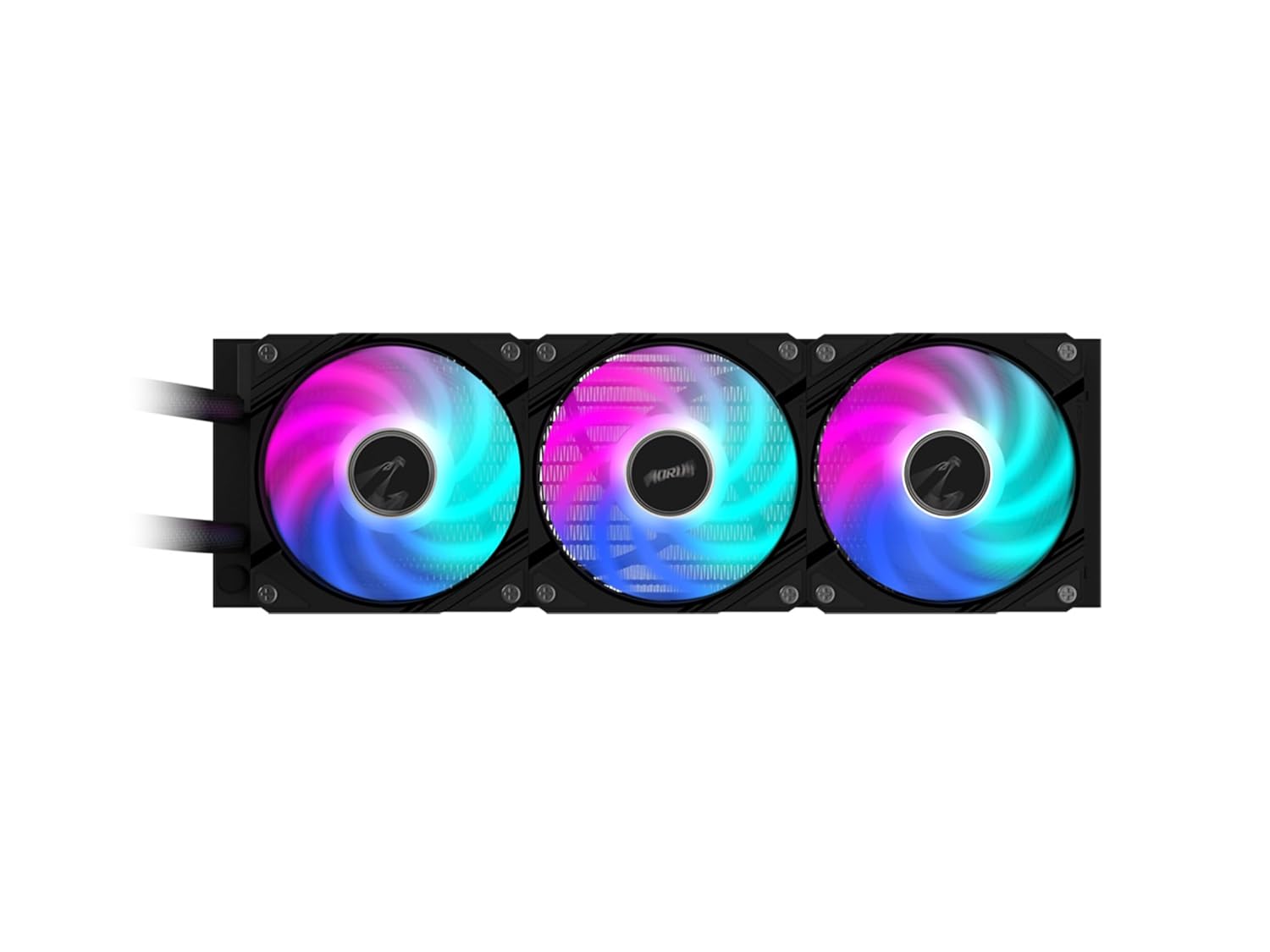 AORUS WATERFORCE II 360 Liquid CPU Cooler, 360mm Radiator with 3x120mm Low Noise ARGB Fans, Compatible with Intel LGA1700 and AMD AM5 (GP-AORUS WATERFORCE II 360)
