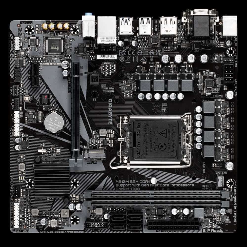 Gigabyte H610M S2 V2 DDR4 Motherboard