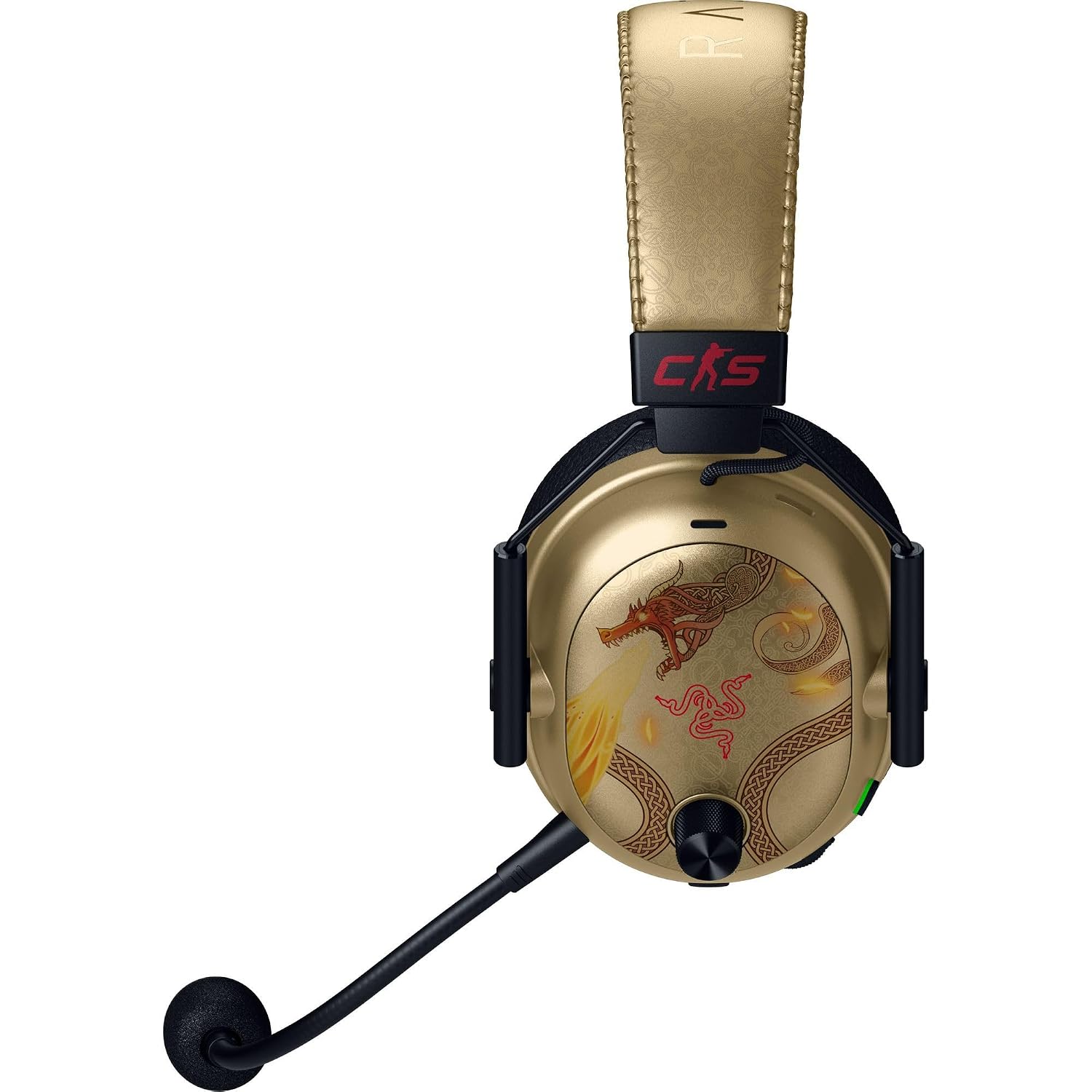 Razer BlackShark V3 Pro Wireless ANC PC Gaming Headset, CS2 Edition | Full Band Mic, 50mm Drivers, 2.4 GHz, Bluetooth, USB, 3.5mm, Works with Mac, PS5, Nintendo Switch, Smartphone, 70 Hr Battery