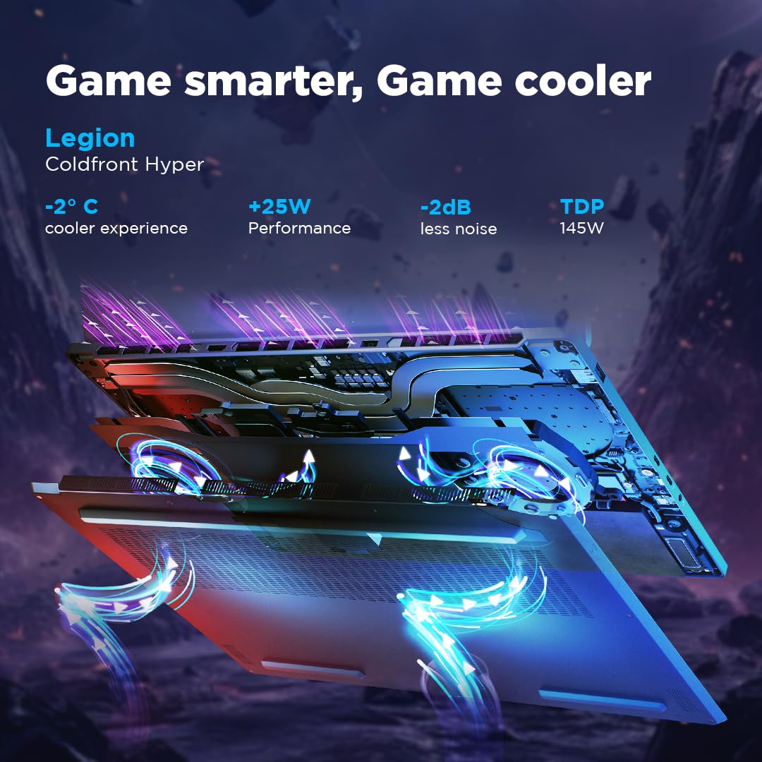 Lenovo Legion 7 Intel Core i9-14900HX 16" (40.64cm) 3.2K IPS 430Nits 165Hz Gaming Laptop (16GB/1TB SSD/Win 11/Office 2021/NVIDIA RTX 4060 8GB/100% DCI-P3/3 Month Game Pass/Grey/2.24Kg), 83FD000YIN