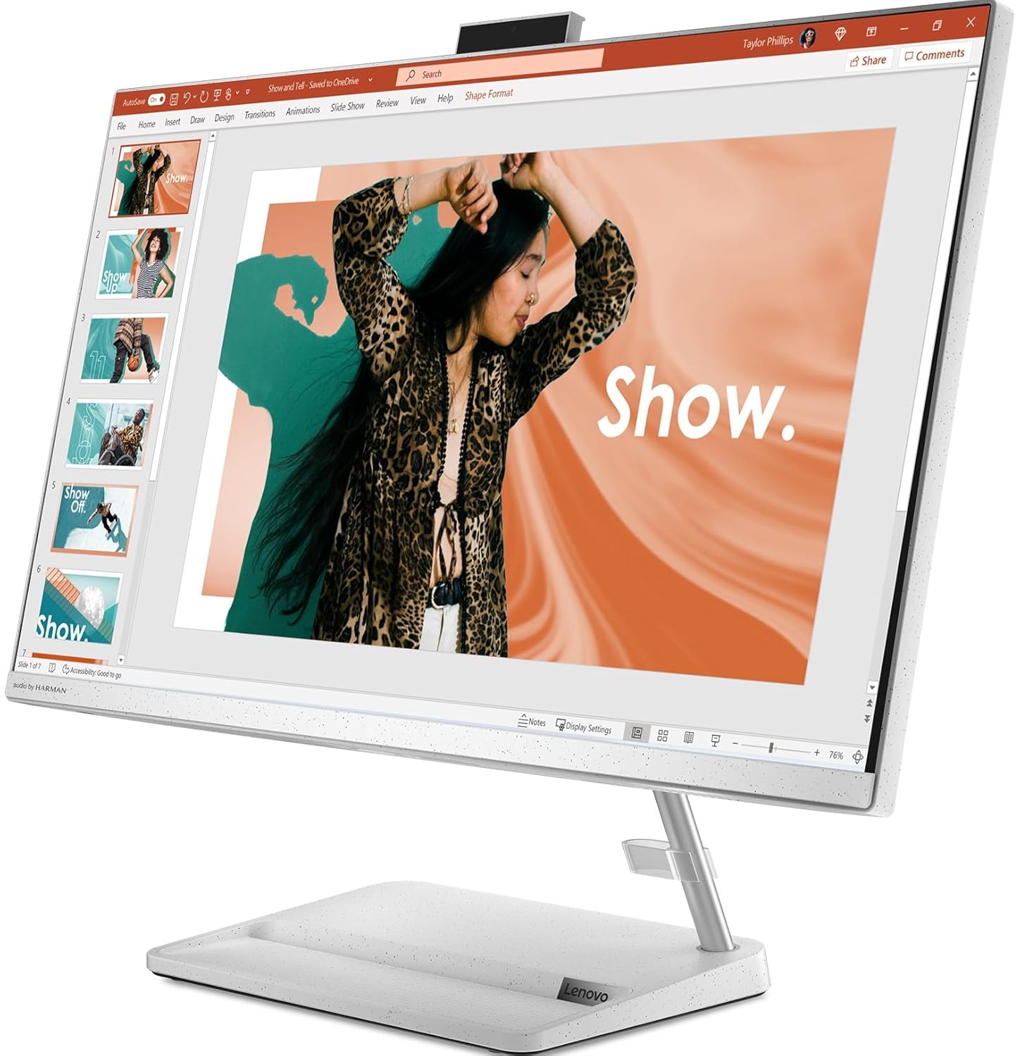 Lenovo IdeaCentre AIO 3 12th Gen Intel i3 27" FHD IPS 3-Side Edgeless All-in-One Desktop with Alexa Built-in (8GB/512GB SSD/Win11/MS Office 2021/5.0MP Camera/Wireless Keyboard & Mouse) F0GJ00C2IN