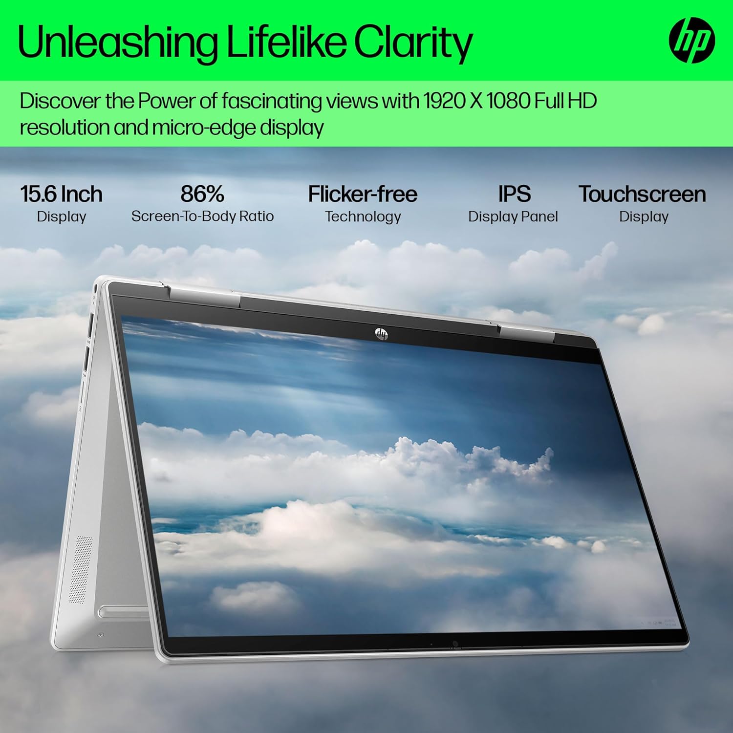 HP Pavilion x360 2-in-1 Laptop Intel® Core i7-1355U / 35.6 cm (14 inch) FHD,multitouch-Enabled, IPS,5 MP Camera,(16GB /512 GB/Intel® Iris® Xᵉ Graphics/Win 11/B&O/Backlit Keyboard/MSO),14-ek1021TU