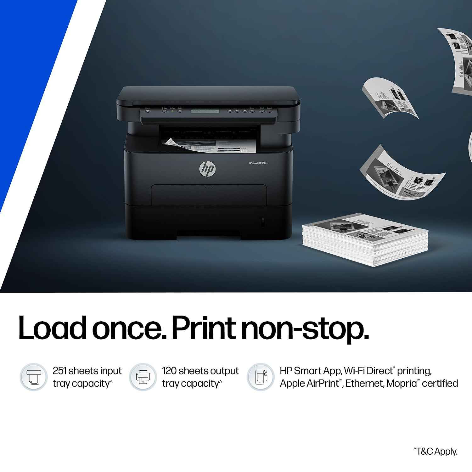HP 323dnw Auto Duplex WiFi Laser Printer A58WHA (New Launch), Print Scan Copy, LCD Display, 30 PPM, 256 MB Memory, Black