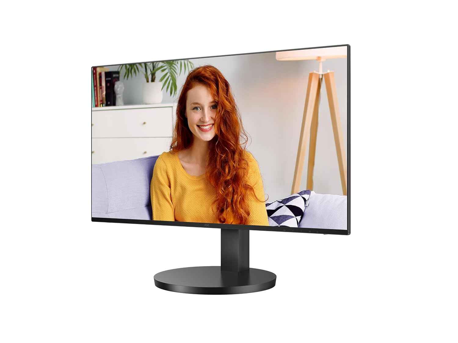 AOC 24B3CF2 23.8″ Full HD IPS Monitor – Black | USB-C with 65W Power Delivery|Adjustable Height|1ms Response|120Hz Refresh & Adaptive Sync – USB-Hub & Built-in Speakers|Ideal for Office