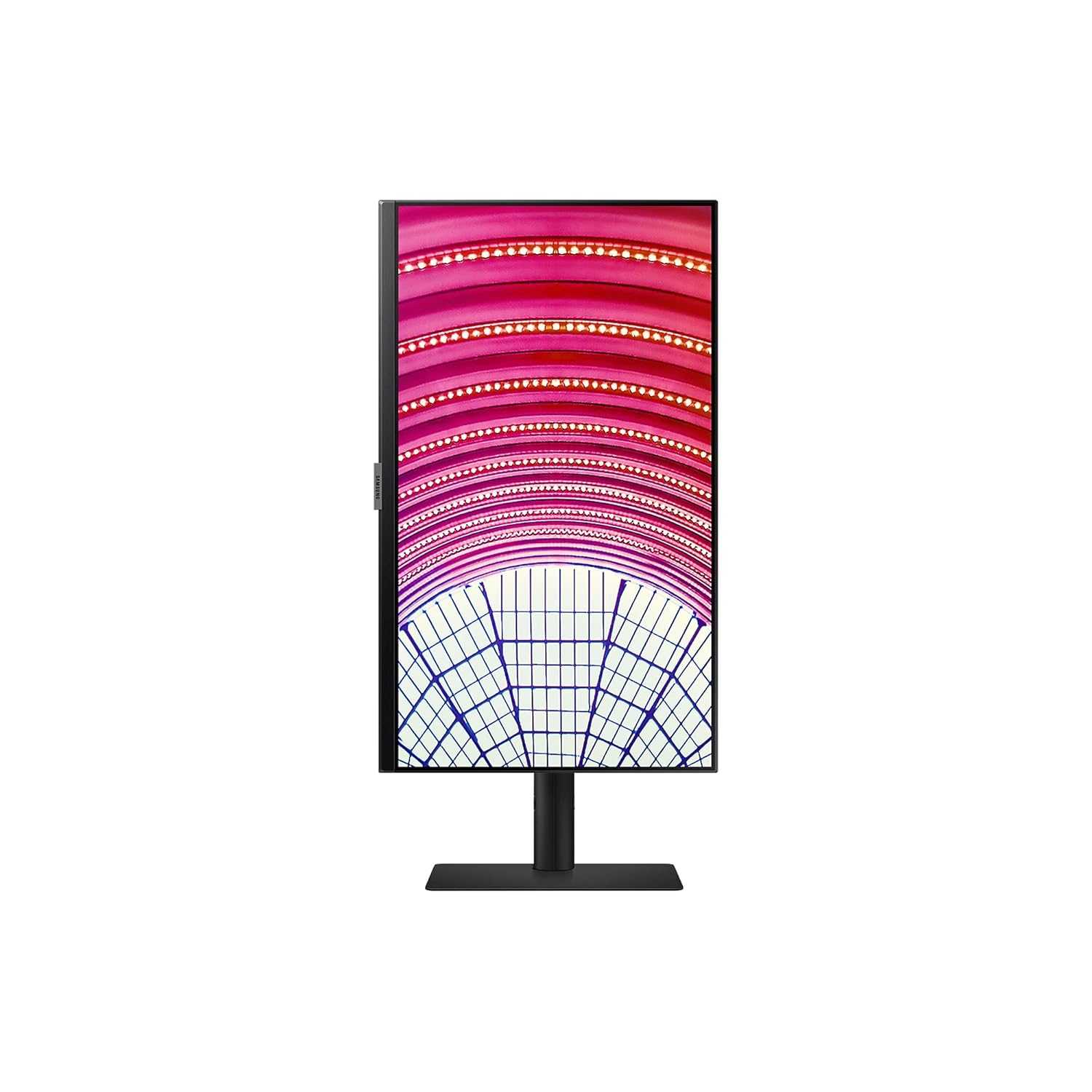 Samsung 60 Series - Ls24A600Nwwxxl, 24 Inch (60.4 Cm), 2K Wqhd Flat Computer Monitor 2560 x 1440 Pixels, IPS, Hdr10 (1 Billion Colors), Height Adjustable Stand, Eye Care, 75Hz (Black)