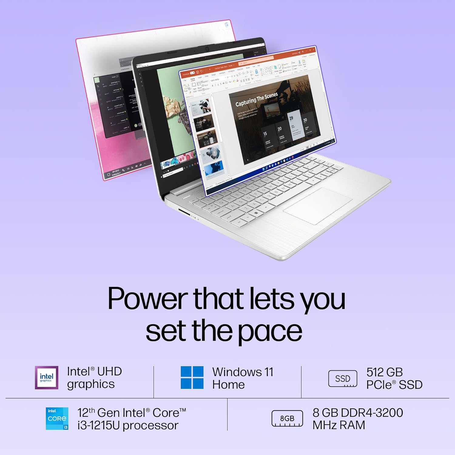 HP 14s Core i3 12th Gen (8GB RAM/512GB SSD/FHD/14 (35.6 cm)/ Windows 11/ MS Office 21/Backlit Keyboard/Silver/1.46kg) dq5138TU Laptop