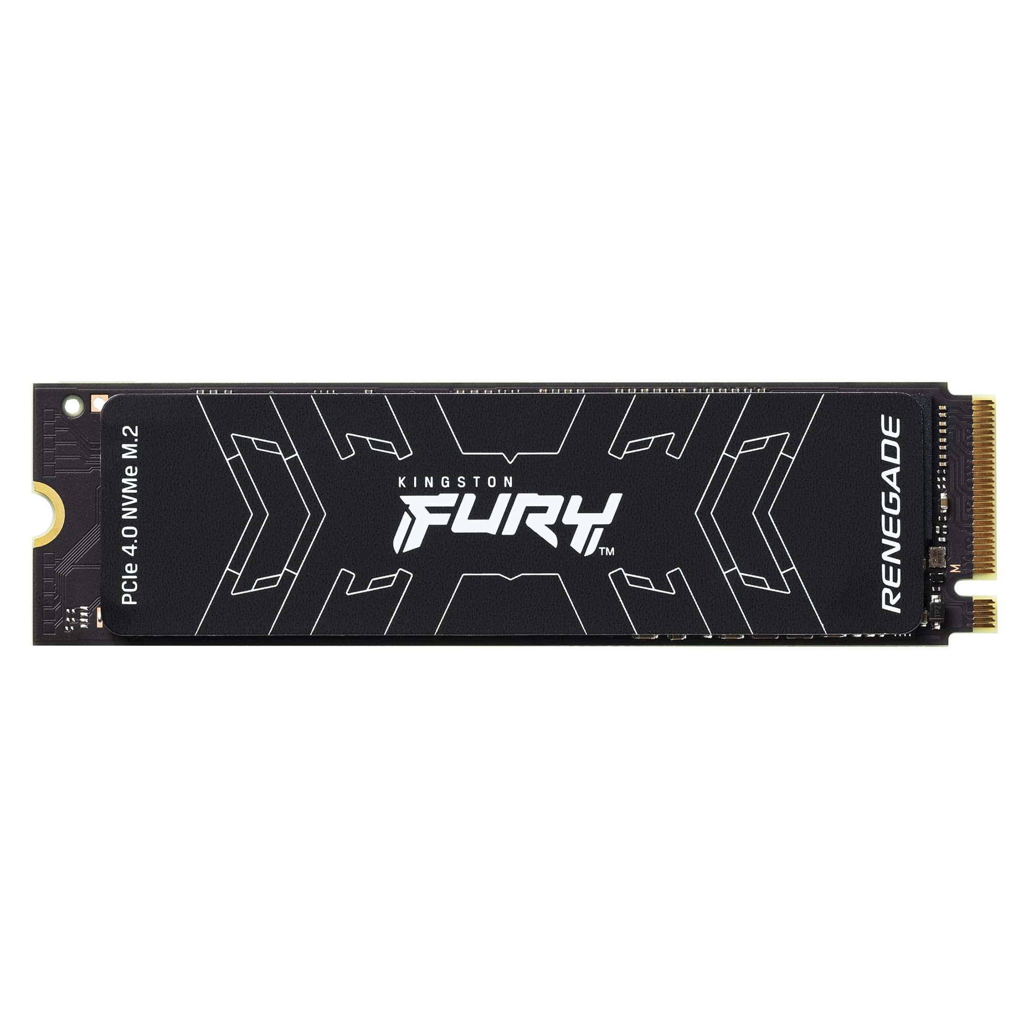 Kingston Fury Renegade 1TB PCIe Gen 4.0 NVMe M.2 Internal Gaming SSD | Up to 7300 MB/s | TLC NAND | SFYRS/1000G, Black