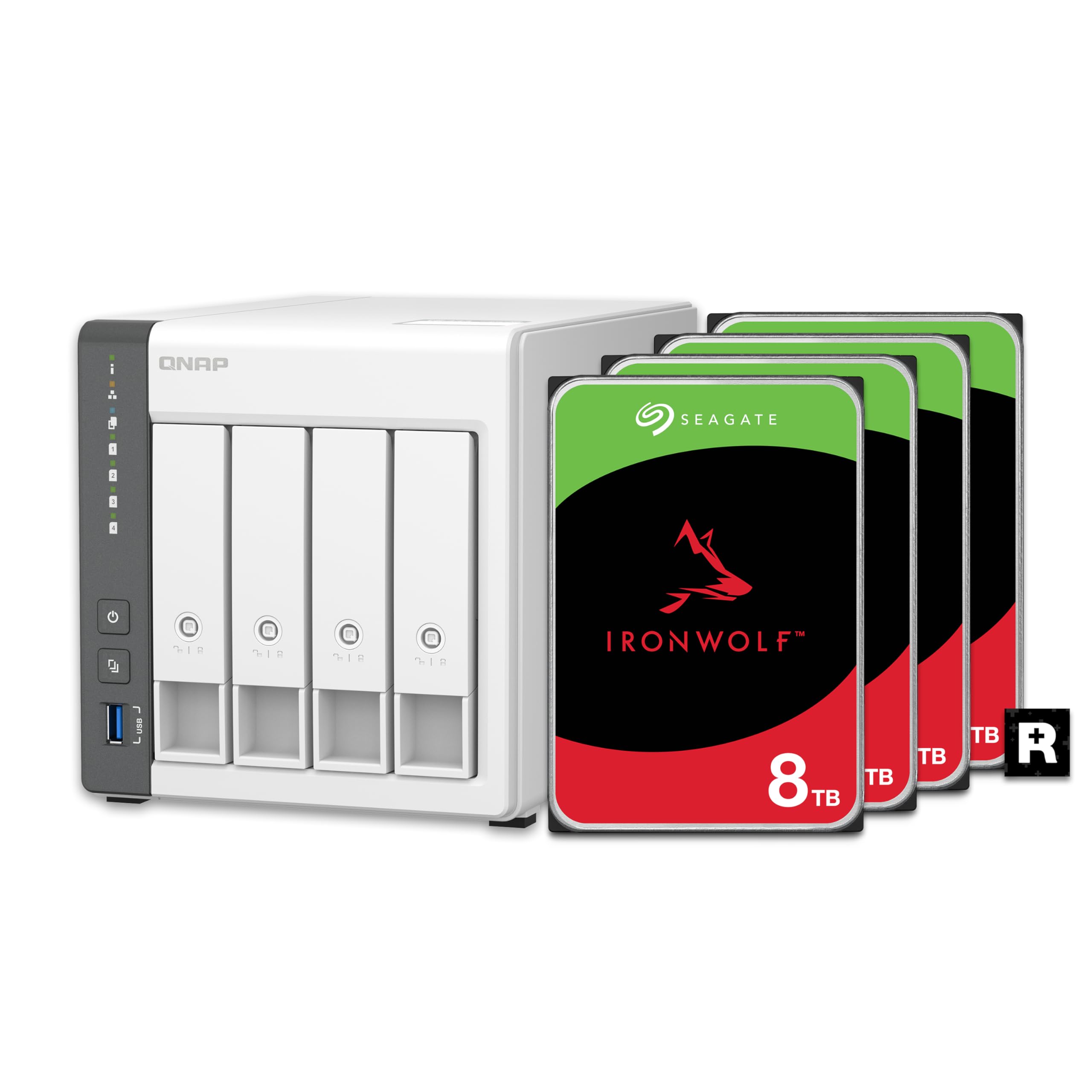 QNAP TS-233-US 2 Bay Affordable Desktop NAS with ARM Cortex-A55 Quad-core Processor and 2 GB DDR4 RAM (Diskless)
