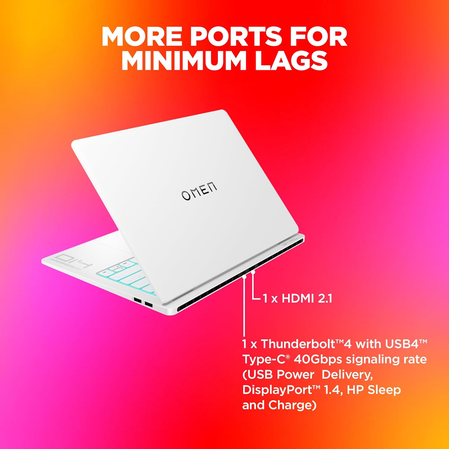 HP OMEN Gaming AI Laptop, Intel Core Ultra 7 155H, 8GB NVIDIA RTX 4060,16GB LPDDR5x, 1TB SSD (Win11, Office21, White, 1.63kg) 120Hz, 0.2MS, OLED, 3K,14-inch(35.6cm), Tempest Cooling, fb0089TX - Zapnet.in