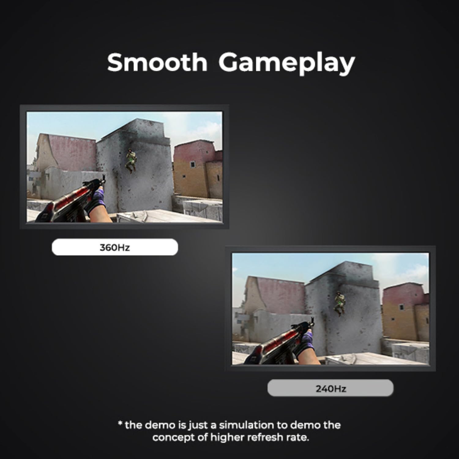 BenQ Zowie XL2566K 24.5"(62.3 cm) LCD 1920 x 1080 Pixels TN 360Hz Gaming Monitor |Motion Clarity with DyAc+TM |1080P |XL Setting to ShareTM |Color Modes |S Switch |Shield |Smaller Base |Black