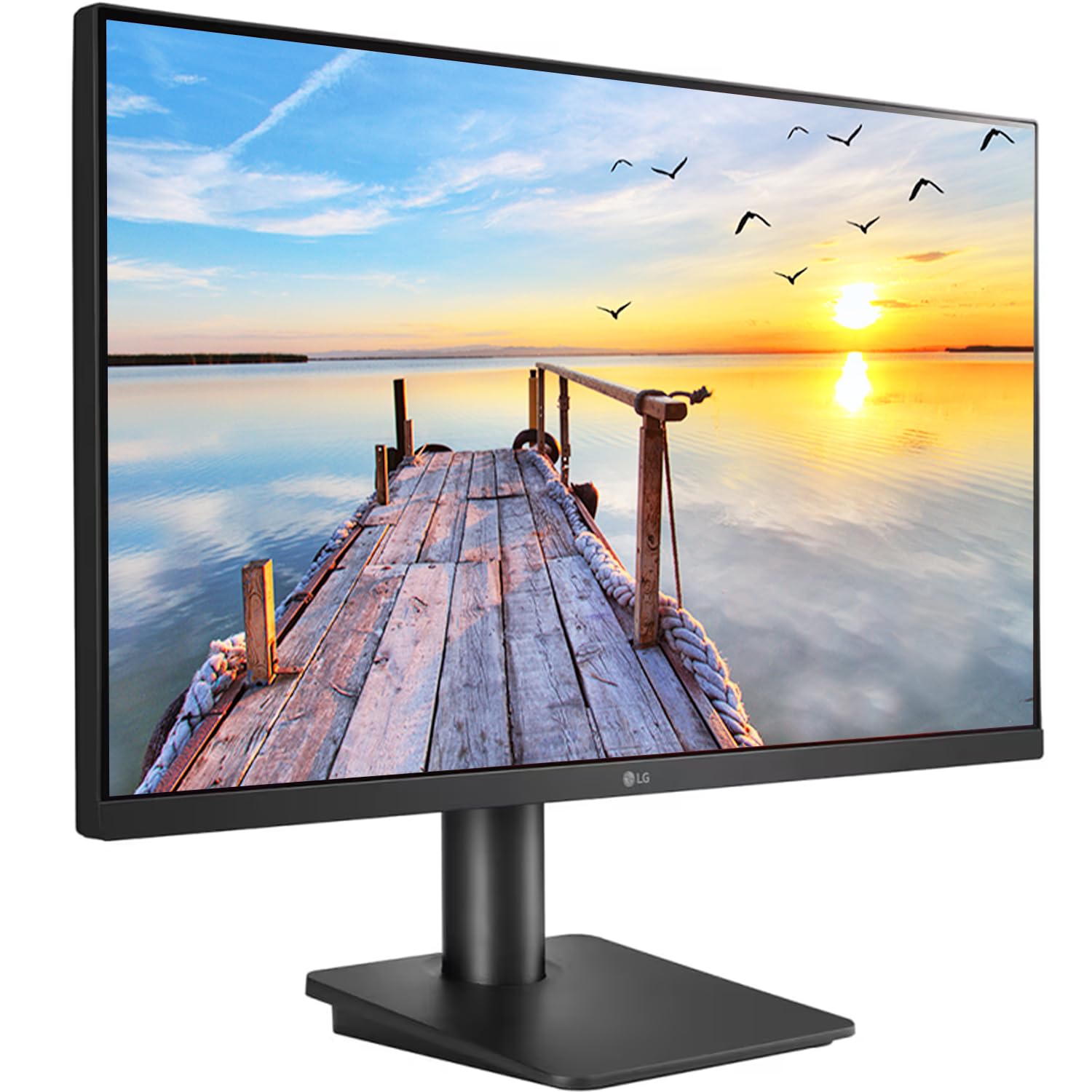 LG 27MP450 27 inch (68.6 cm) IPS FHD (1920x1080 Pixels), HDR 10, Height Adjust, Display Port, HDMI, AMD FreeSync, 75 Hz Refresh Rate - Zapnet.in