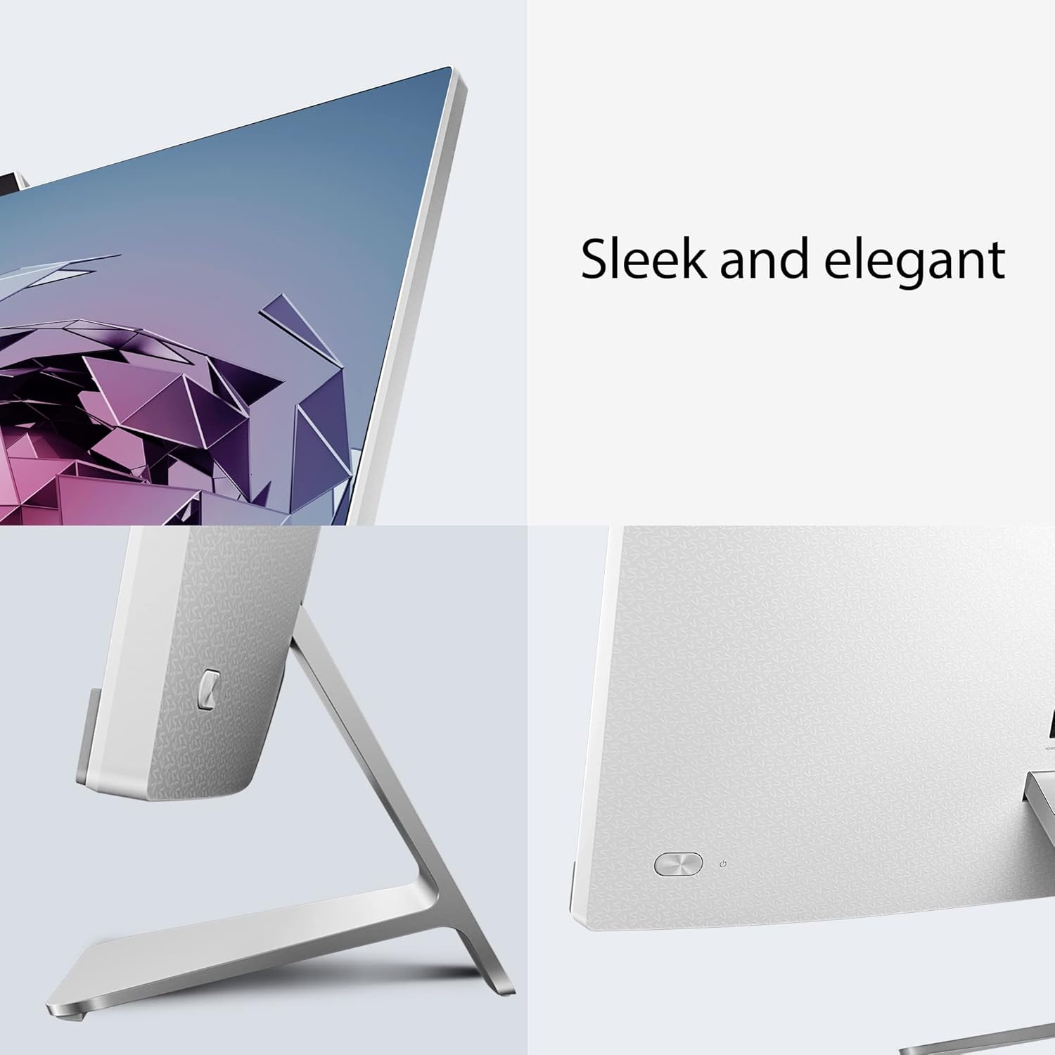 ASUS AiO A3 Series, 23.48" FHD Touch Screen, Intel Core i5-1235U 12th Gen, All-in-One Desktop (8GB/512GB SSD/Windows 11/Office 2021/with Wireless Keyboard & Mouse/White/5.40 kg), A3402WBA-TWA020WS