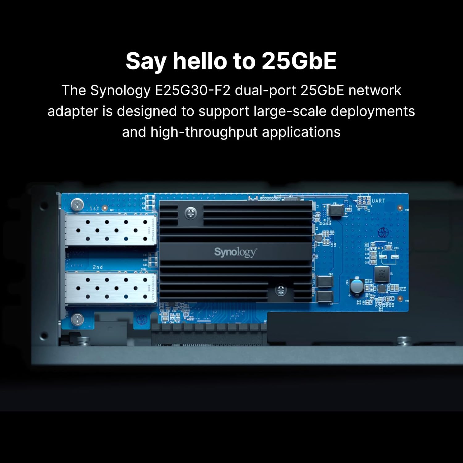 Synology 25Gb Ethernet Adapter 2 SFP28 Ports (E25G21-F2)