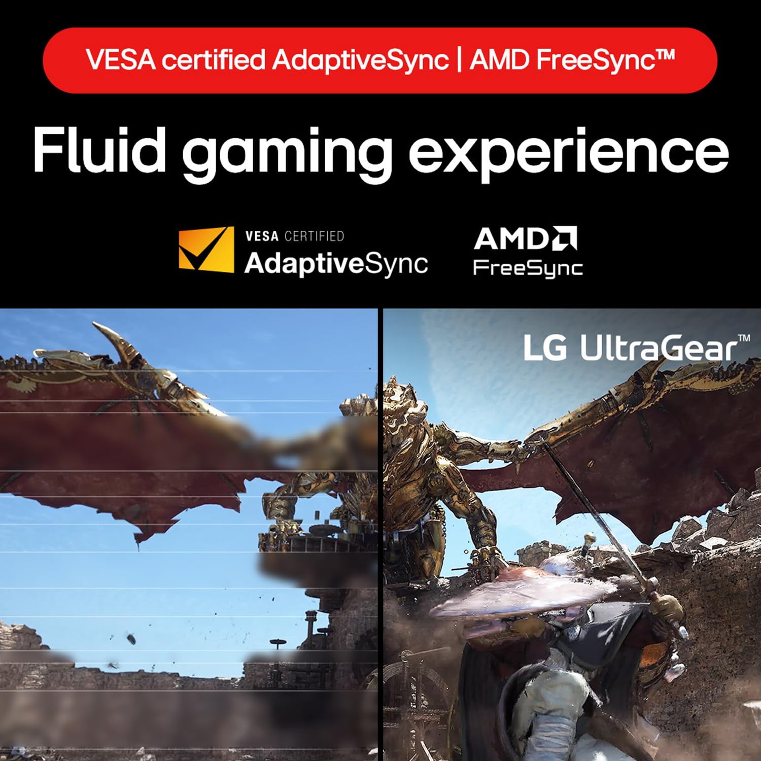 LG Ultragear™ 32GS60QC (32 inch) QHD 1000R Curved Gaming Monitor (2560 x 1440) with 180Hz, 1ms, AMD FreeSync™, HDR10, VESA Certified, HDMIx2 DisplayPort, 3-Side virtually Borderless