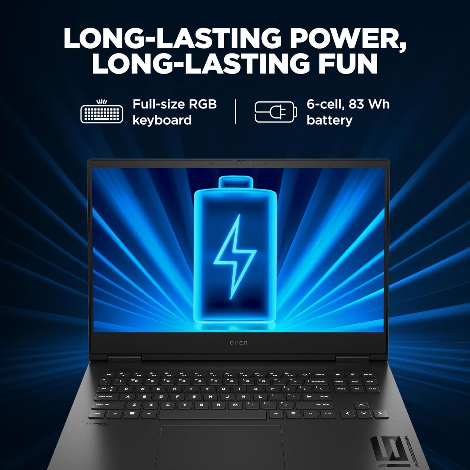 HP OMEN, 14th Gen Intel Core i7-14650HX, 8GB NVIDIA RTX 4060, 16GB DDR5, 1TB SSD, (Win11, Office21, Black, 2.39kg), 144Hz, IPS, 16.1-inch(40.9cm) Gaming Laptop, Tempest Cooling, Backlit KB, wf1096TX - Zapnet.in