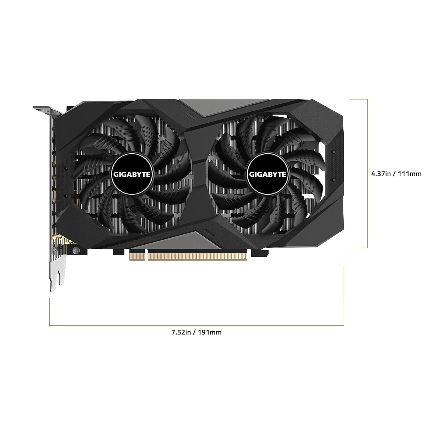GIGABYTE Geforce RTX 3050 Windforce pci_e Oc 6G 6Gb Gddr6 Graphics Card Gv-N3050Wf2Oc-6Gd