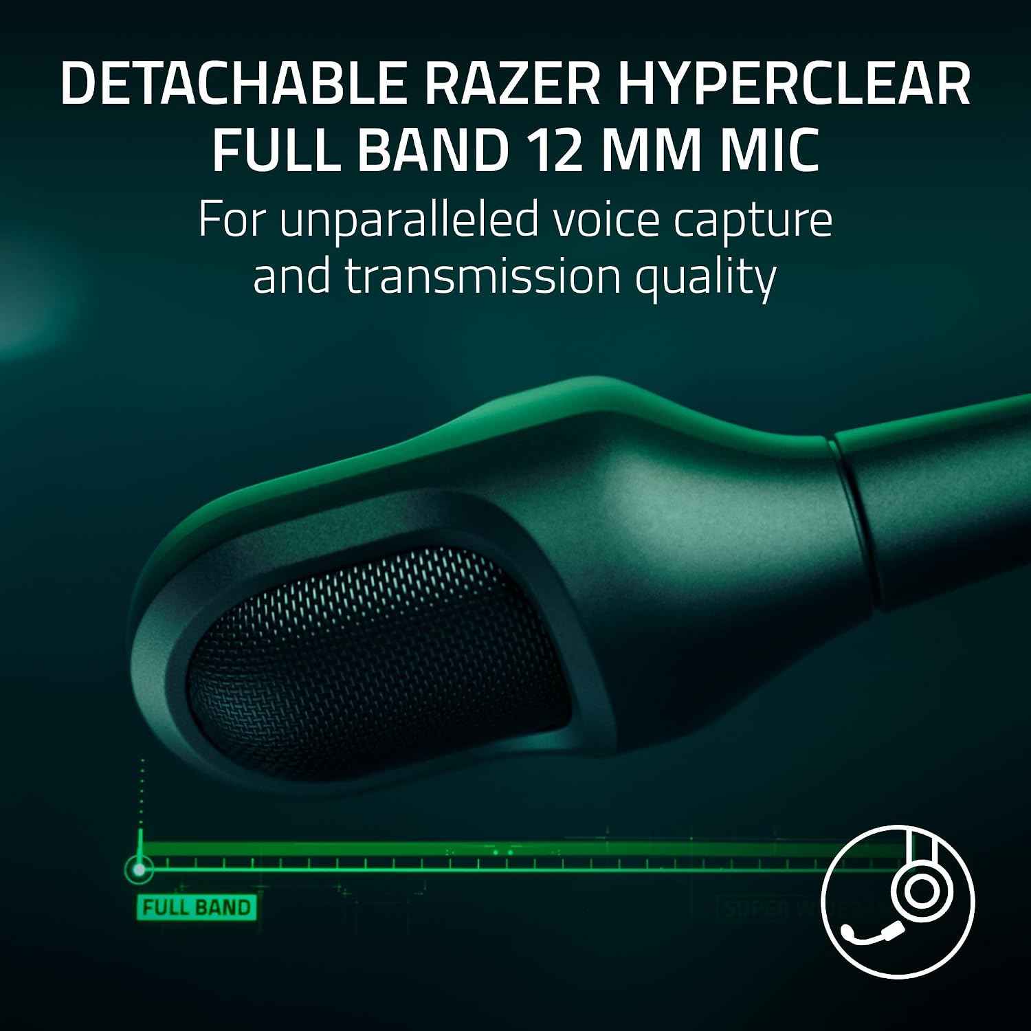 Razer BlackShark V3 Pro Wireless ANC PlayStation Gaming Headset, White | Full Band Mic, 50mm Drivers, 2.4 GHz, Bluetooth, 3.5mm, Works with PC, Mac, Nintendo Switch, Smartphone, 70 Hr Battery