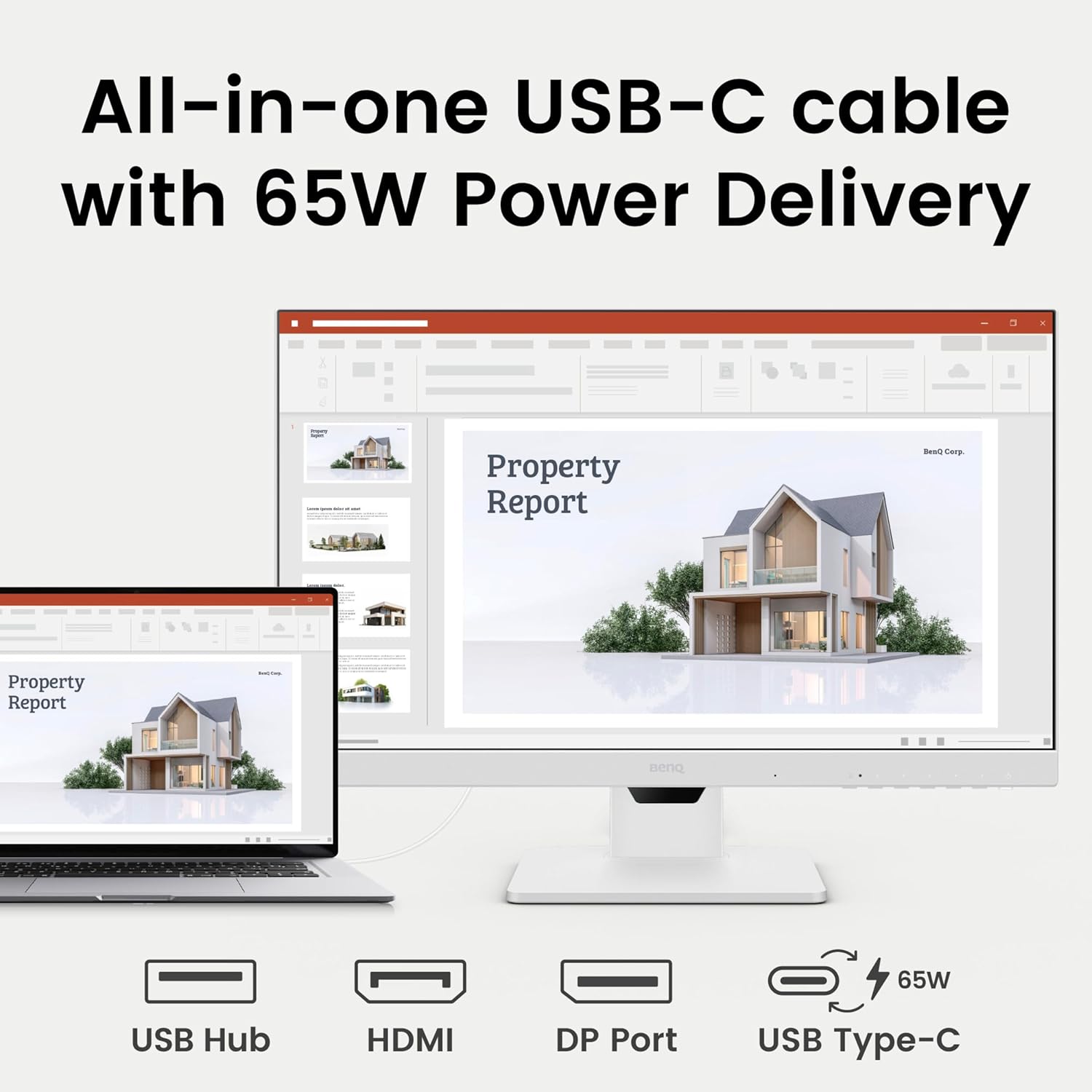 BenQ GW2786TC 27" IPS 100Hz Full HD Coding Monitor |USB-C(65W PD)| Daisy Chain| 99% sRGB| Coding Mode| Height Adjust|HDMI| DP| USB Hub| 2Wx2 Speakers| Eye Care| Noise Cancelling Microphone (White)