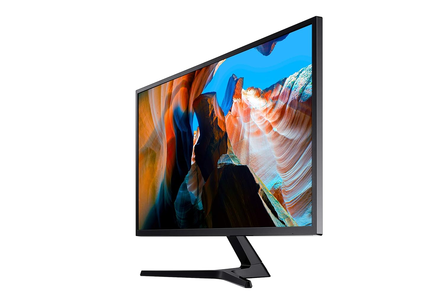 Samsung 32-inch(80.1cm) 4K UHD, Flat Monitor, 1 Billion Colors, PBP, Slim Bezels, AMD FreeSync (LU32J590UQWXXL, Dark Blue Gray)