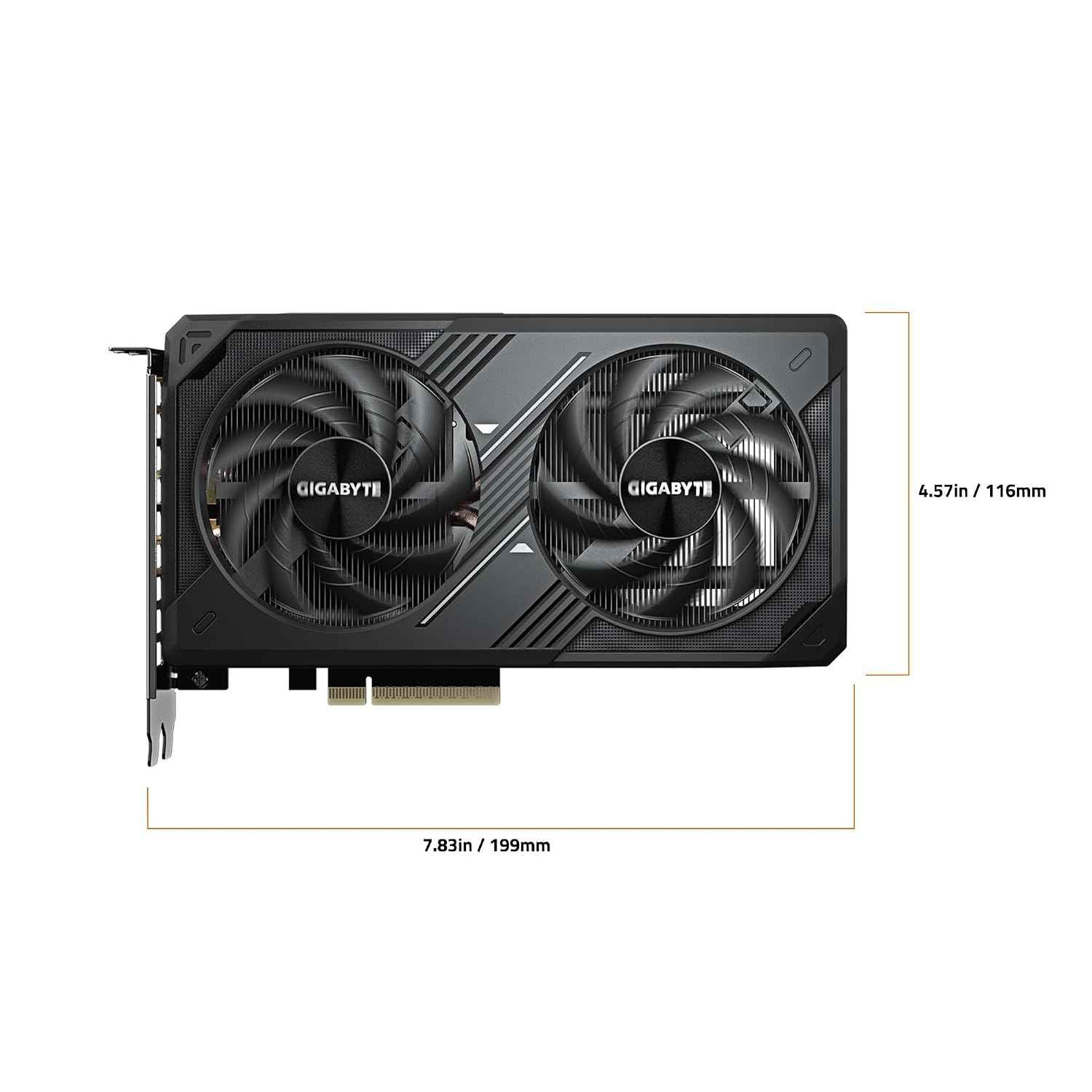 GIGABYTE GeForce RTX 5060 WINDFORCE OC 8G Graphics Card, 8GB 128-bit GDDR7, PCIe 5.0, WINDFORCE Cooling System, GV-N5060WF2OC-8GD Video Card