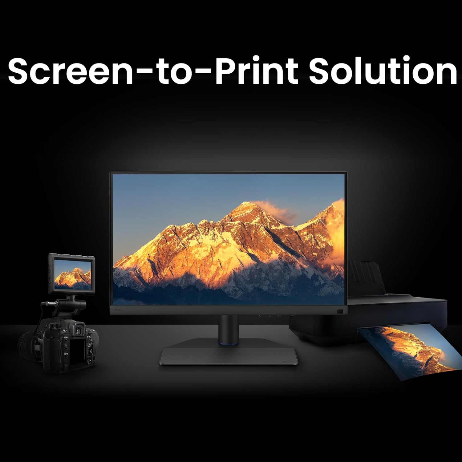 BenQ SW242Q 24" WQXGA 16:10 HDR10 Photo & Video Editing Monitor| 99% Adobe RGB| 98% P3| USB-C (90W)| DeltaE<1.5| 16-bit 3D LUT| Pantone Validated| Hardware Calibration| Card Reader| HDMI| DP (Black)