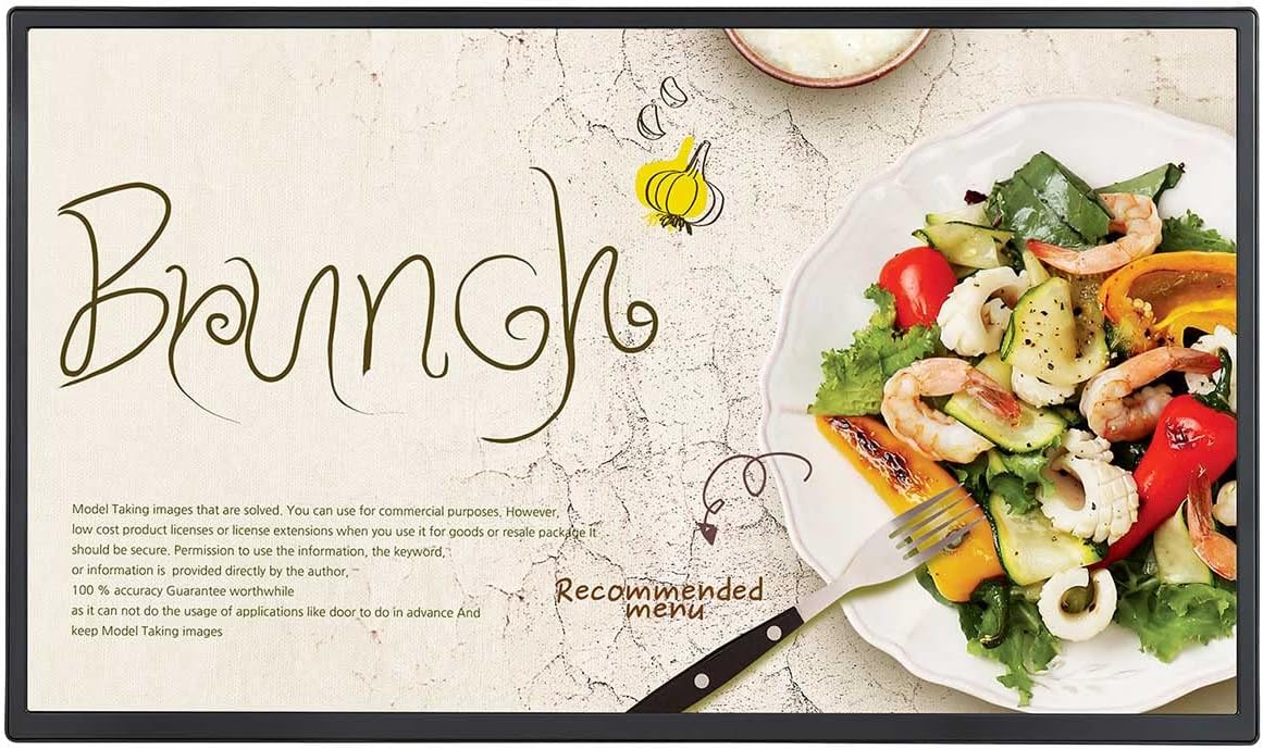 LG 32” 32SM5J-B Full HD Standard Signage Display with webOS™ 6.0 Smart Signage Platform, Black