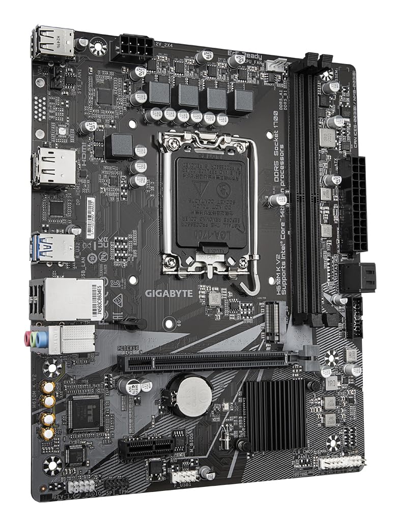GIGABYTE H610M K V2 Motherboard | Intel H610 | Micro ATX | DDR4 | PCIe 4.0 | HDMI | USB 3.2 | Reliable Basic Board