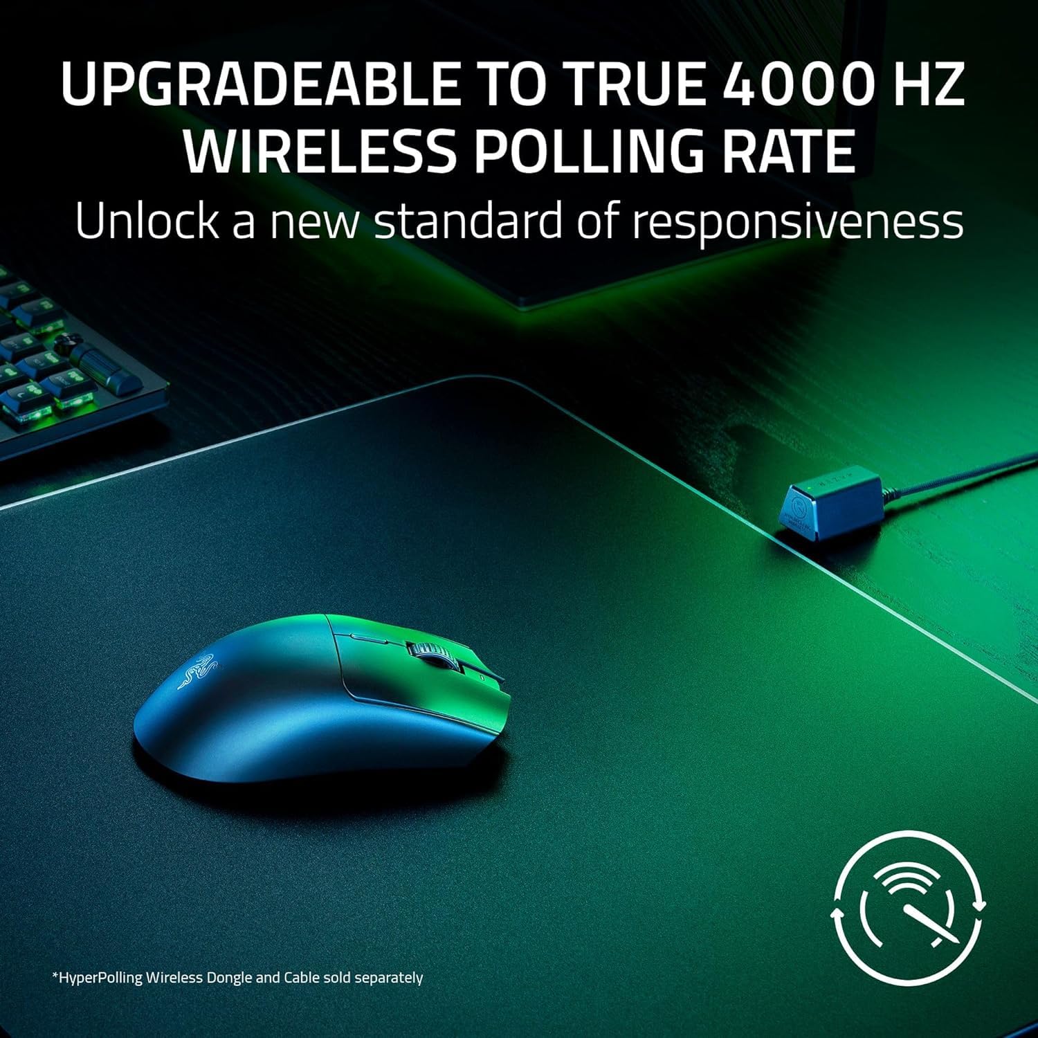 Razer Viper V3 HyperSpeed Wireless Esports Gaming Mouse: 82g Lightweight Design- 30K DPI Optical Sensor- Up to 280 Hr Battery Life-Mechanical Switches Gen-2-Classic Black-RZ01-04910100-R3M1