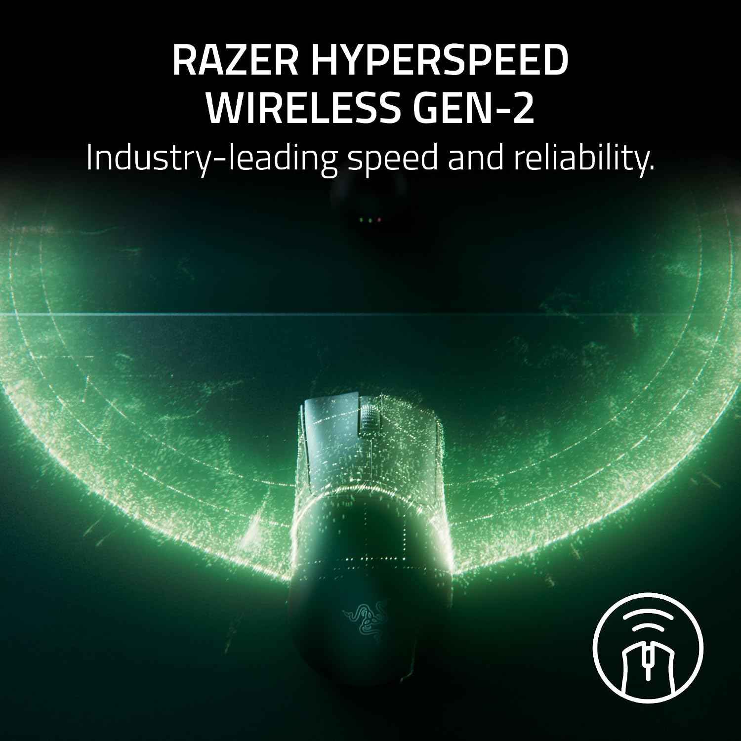 Razer DeathAdder V4 Pro Gaming Mouse (Model No: RZ01-05330100-R3A1) | 56 g Wireless Esports Mouse | Focus Pro 45K Optical Sensor | 8,000 Hz HyperSpeed | Optical Scroll Wheel | Gen-4 Switches_ Black