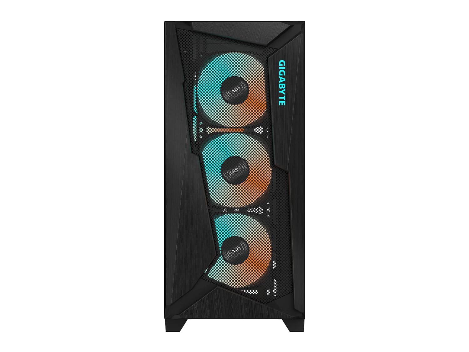 GIGABYTE C301 Glass - Black Mid Tower PC Gaming Case, Tempered Glass, USB Type-C, 4X ARBG Fans Included (GB-C301G)