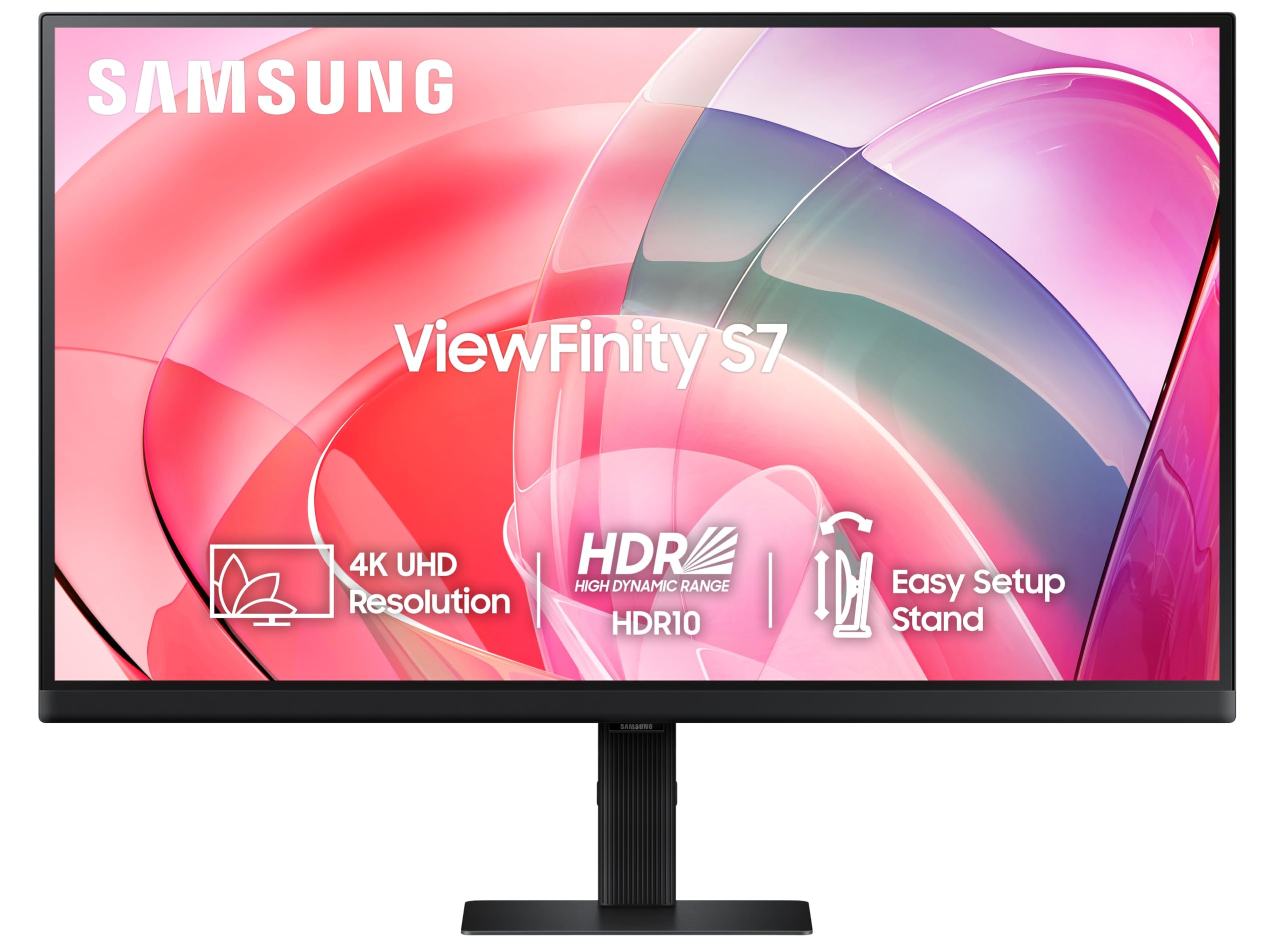 Samsung 32-inch(80cm) QHD Monitor, Bezel Less Design, 1 Billion Colors, HDR10, HAS, Intelligent Eye Care, AMD FreeSync™, FSC-Certified, Energy Saving (LS32A600NWWXXL, Black)