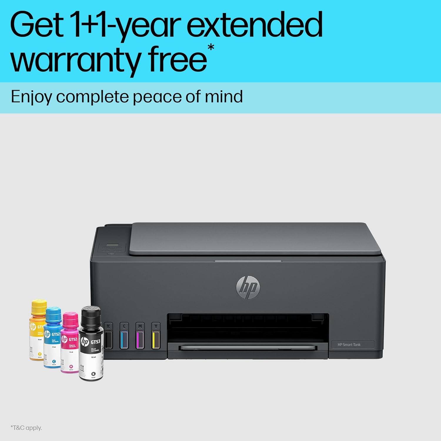 HP Smart Tank 524 All-in-One Colour Printer (Extended 1+1 Year Warranty), Black