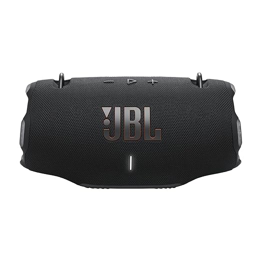 JBL Xtreme 4 Portable Bluetooth Speaker, ProSound with Powerful Bass Radiators, AI Sound Boost, Built-in Powerbank, Multispeaker Connection by Auracast, IP67, Replacable Battery, Fast Charging (BLACK) - Zapnet.in
