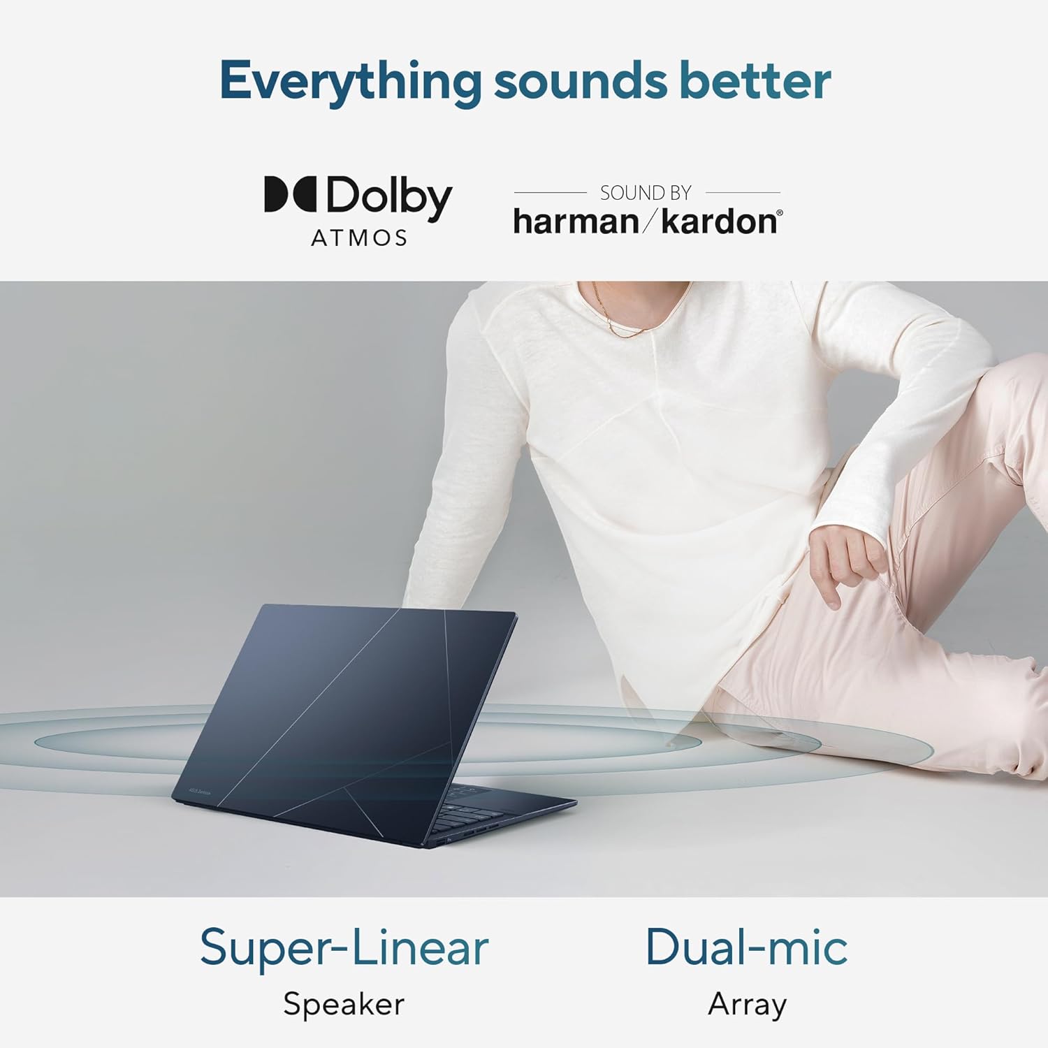 ASUS Zenbook 14, Intel Core Ultra 7 155H, 1.4 GHz, 16GB RAM, 1TB SSD, 3K OLED 16:10 Touch 120Hz, 14", Windows 11, MS Office Home, Ponder Blue, 1.28KG,UX3405MA-PZ752WS,75WHr Battery,AI Powered Laptop