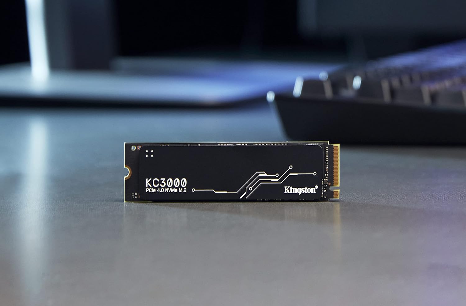 Kingston Kc3000 Pcie 4.0 Nvme M.2 Ssd - High-Performance Storage for Desktop and Laptop Pcs -Skc3000S/1024G, 7,000Mb/S Read, 6,000Mb/S Write, Black, USB
