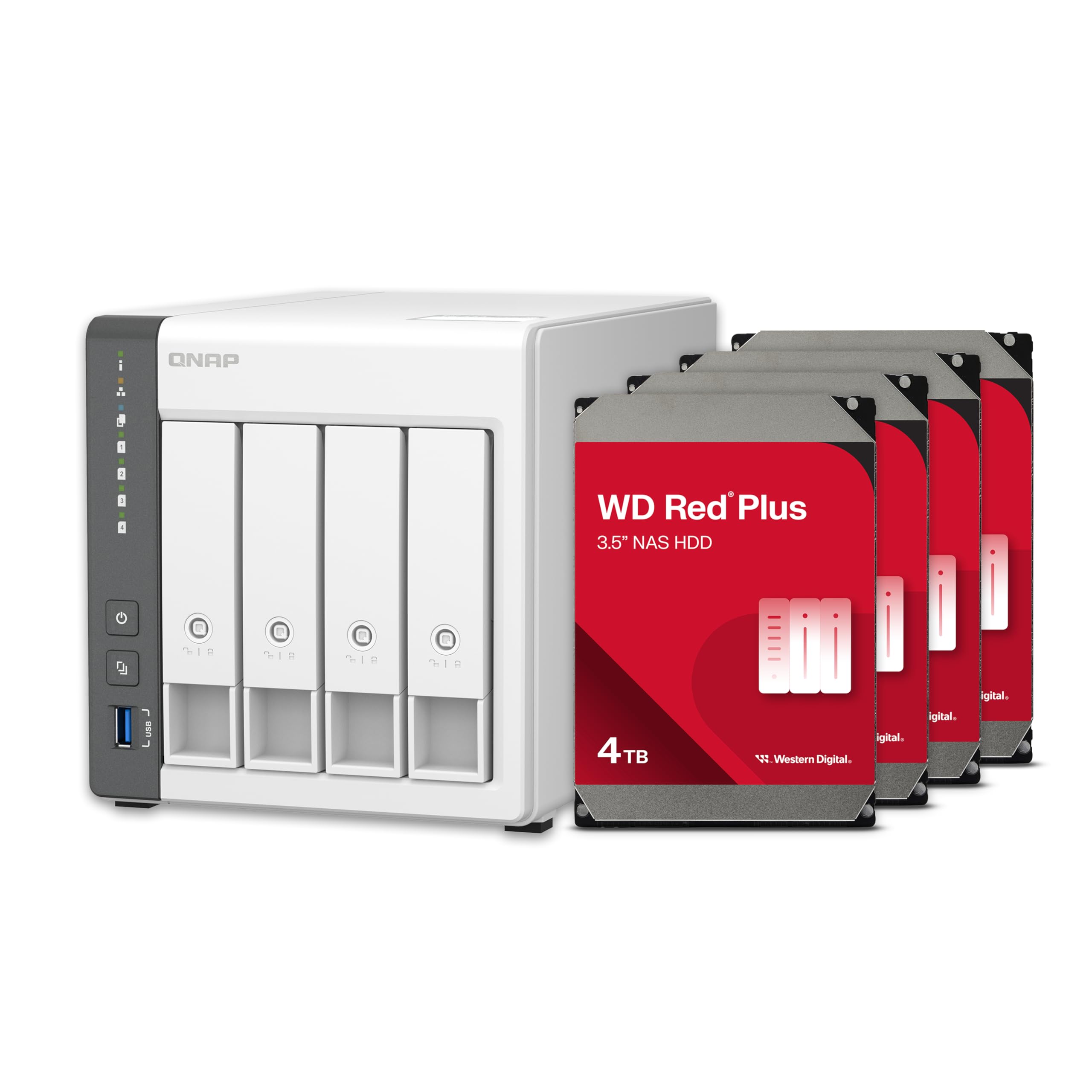 QNAP TS-233-US 2 Bay Affordable Desktop NAS with ARM Cortex-A55 Quad-core Processor and 2 GB DDR4 RAM (Diskless)
