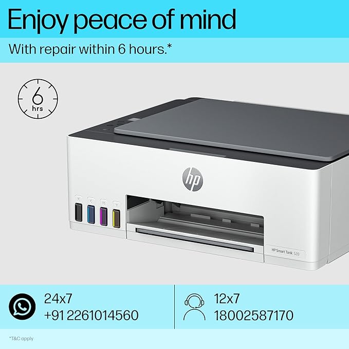 HP Smart Tank 520 All-in-one Colour Printer - Zapnet.in